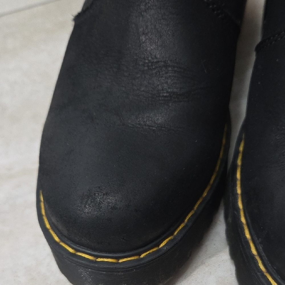 Dr. Martens Black Chelsea Boots with Yellow Stitching - Picture 5 of 12
